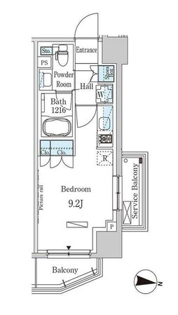 パークアクシス木場キャナル ウエストの物件間取画像